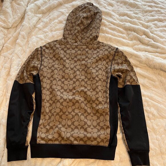 Authentic Signature Coach Hoodie Tan & Black - Picture 2 of 12